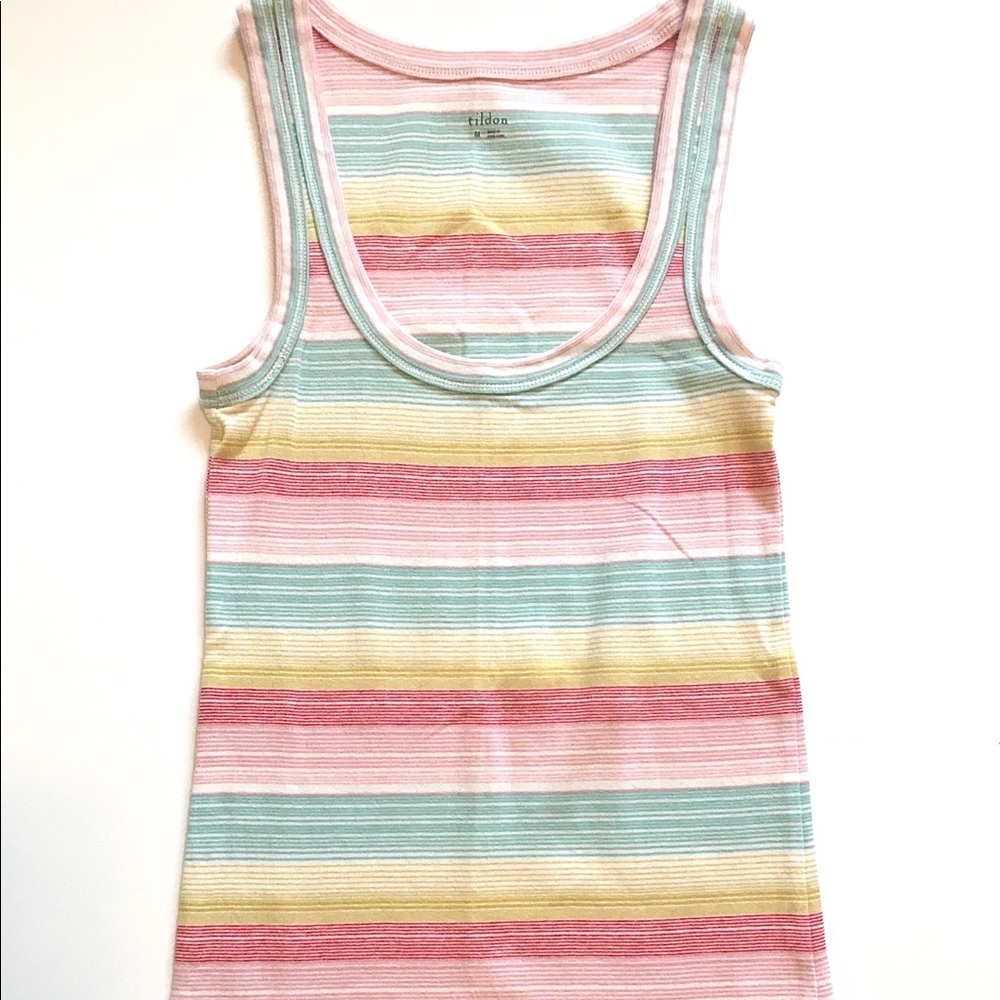 Striped racer back tank